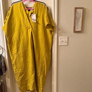 Zara Mustard Yellow Kaftan